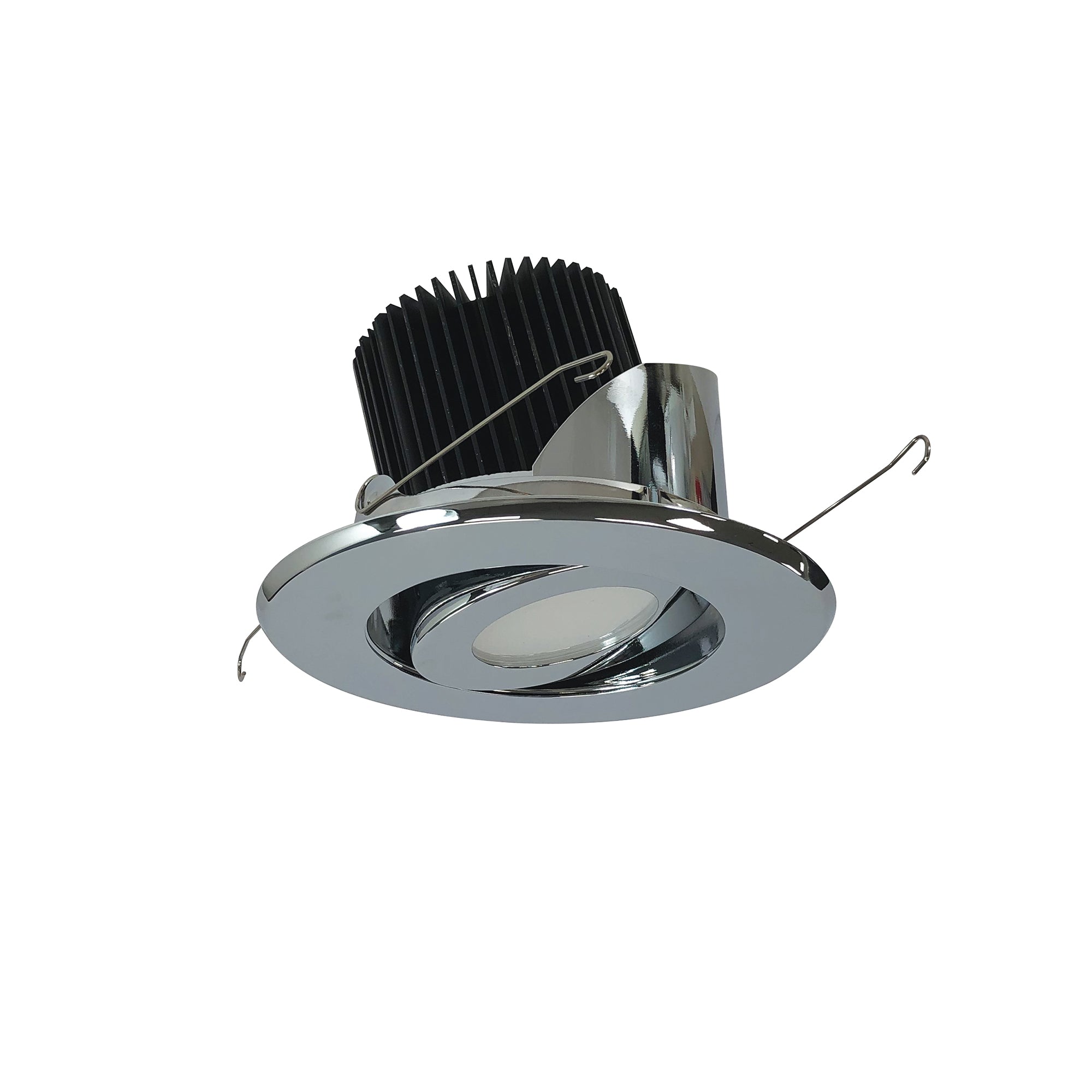 Nora Lighting NRM2-514L2540MC - Recessed - 5 Inch Marquise II Round Surface Adjustable Trim, 55-Degrees Narrow Flood, 2500lm, 4000K, Chrome (Not Compatible with NHRM2-525 Housing)