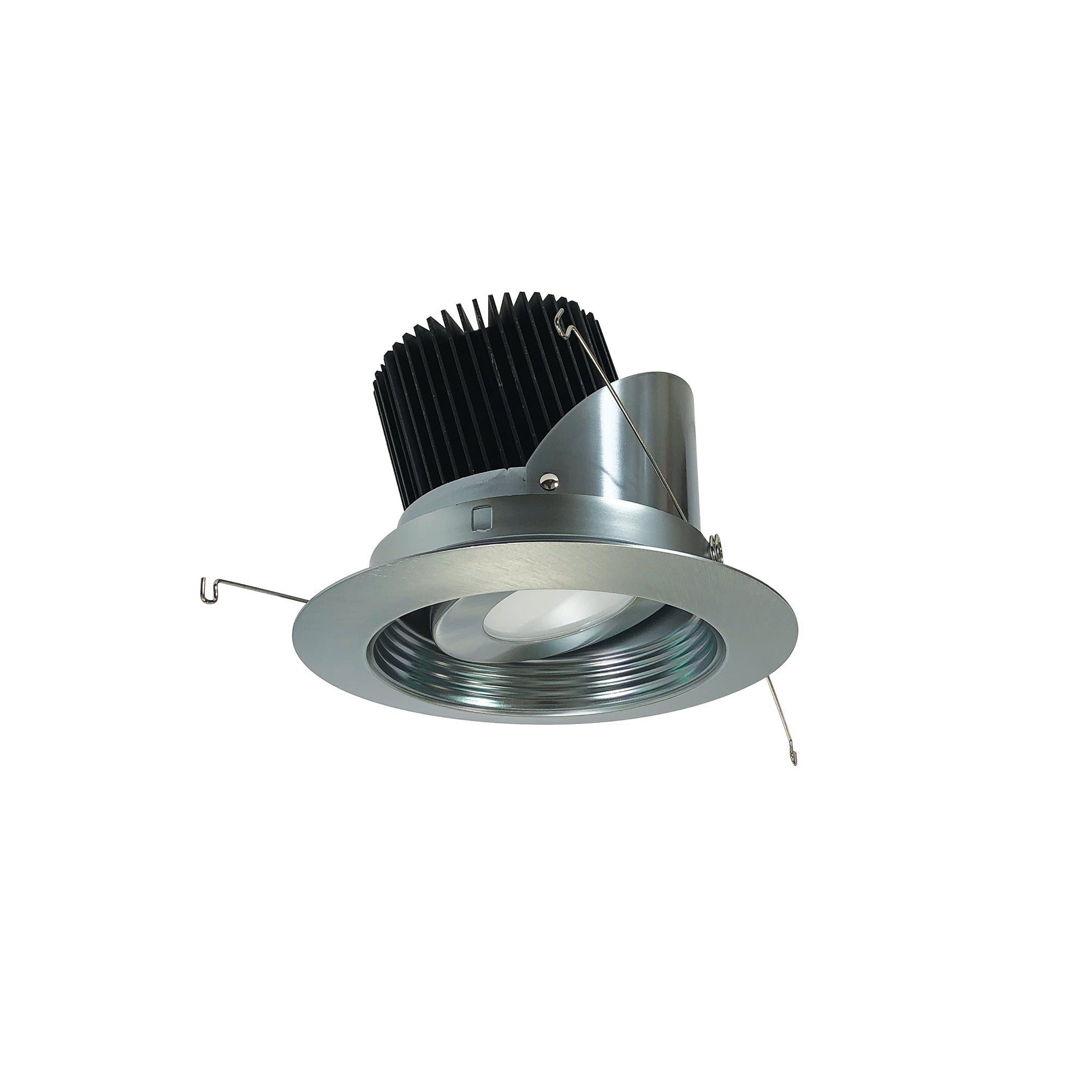 Nora Lighting NRM2-517L2530SNN - Recessed - 5 Inch Marquise II Round Regressed Adj. Baffle Trim, 33-Degrees Spot, 2500lm, 3000K, Natural Metal (Not Compatible with NHRM2-525 Housing)