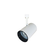 Nora Lighting NTH-102W/A - Track Lighting Fixture - Flatback Cylinder  PAR30 BR30 - White / Black Baffle