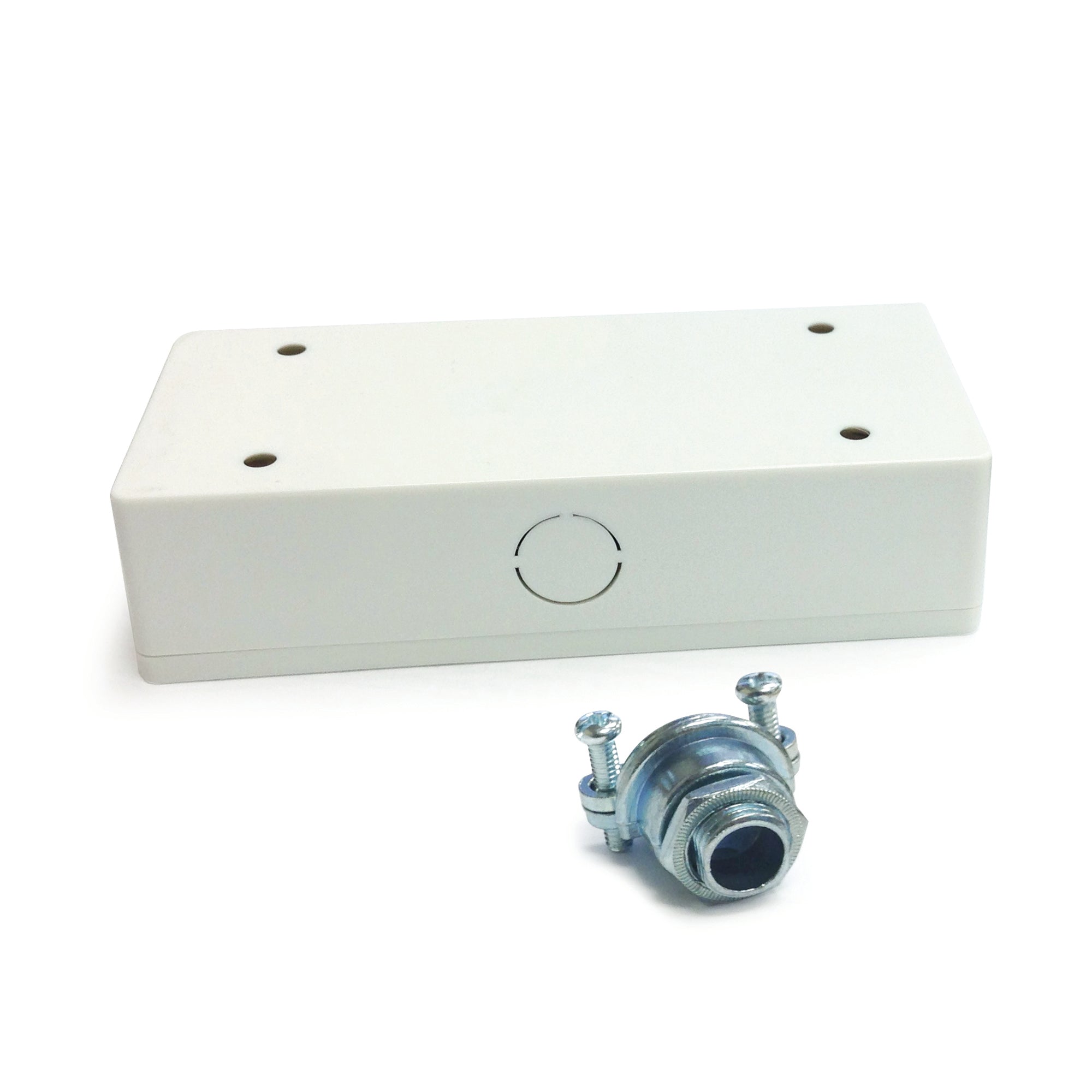 Nora Lighting NUA-802W - Accent / Undercabinet - LEDUR Undercabinet J-Box w/ 2 Female Connectors, White