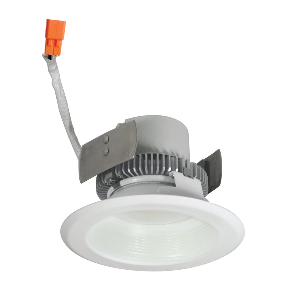 Nora Lighting NLCBC2-45240WW 4 Cobalt Click LED Retrofit, Baffle, 750lm 10W, 4000K, White Baffle White Flange